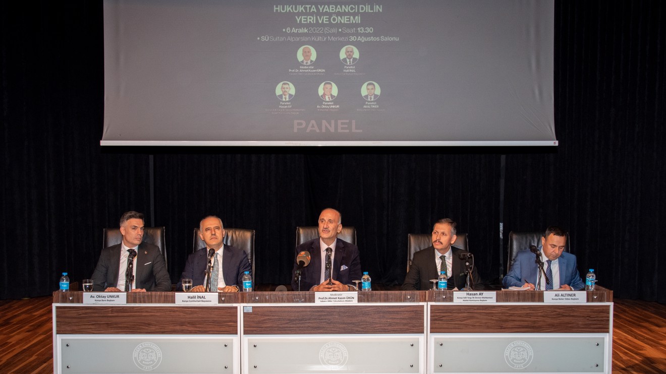 Selçuk Üniversitesinde ‘hukukta yabancı dilin yeri ve önemi’ anlatıldı